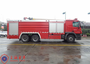 High Capacity Pumper Tanker Fire Trucks Power 265KW With Pump Drive System