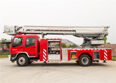 Wheel Base 5550mm Aerial Ladder Fire Truck 30 Meters Height Large Adjustment Range