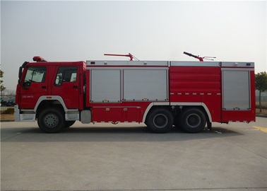Dry Powder / Foam Fire Service Truck , Piston Primer Pump Modern Fire Truck