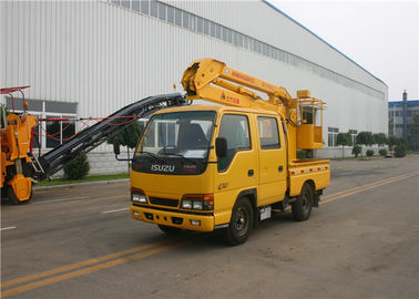 5 Person KaiFan Brand 16M Telescopic Boom Aerial Work Platform Truck 3 Section 96kw