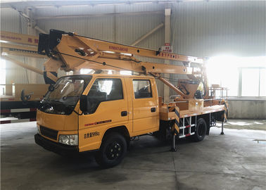 28M Composite Boom Aerial Work Platform Truck With 3 And 1 Section Telescopic Boom