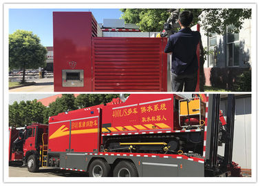Remote Water Supply Rescue Fire Truck / Pumper Fire Truck 750HP Power