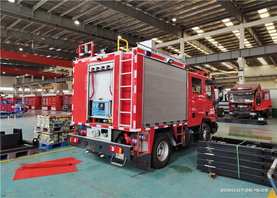 Welding Q235A 213KW 6500L Fire Engine Ladder Truck