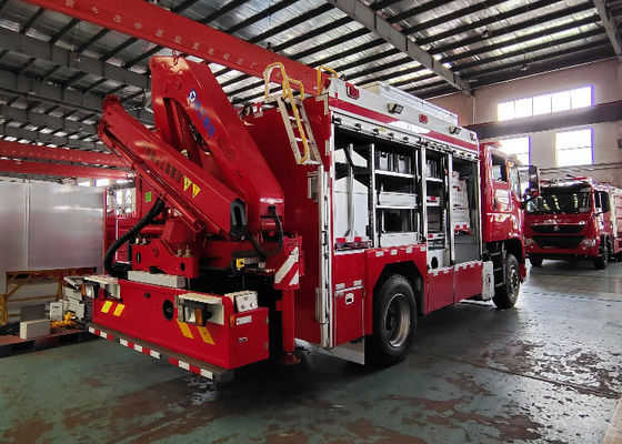 5170Kg Chassis 6 Crew 9.9tm Lifting Light Rescue Truck