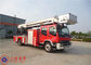 Stainless Steel Fire Pump Aerial Platform Fire Truck , Wheel Base 5550mm Aerial Ladder Truck