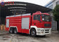 Sinotruk HOWO MAN Chassis Water Tanker Fire Truck 265kw With Total Side Girder