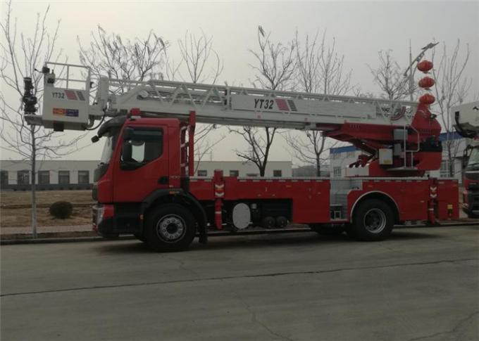 32 Meters Telescopic Boom 90km/H Aerial Ladder Fire Truck H-shape Outrigger