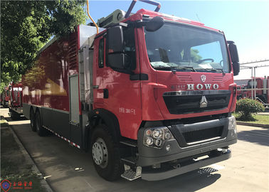 6x4 Drive Two Seats Long Distance Water Supply Fire Truck with Auto Takeup Hose