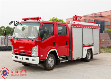 Wheelbase 4475mm Gas Supply Fire Truck 570L/Min Flow 4×1000W Lamp Power