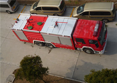 Heavy Duty Dry Powder and Foam Fire Truck with Manual Fire Monitor on Roof