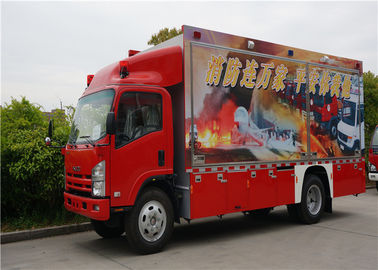 Two Seats Commercial Fire Trucks Japanese Chassis With 13 Sets Communication Modules