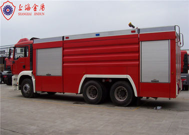 6x4 MAN Chassis Water Vacuum Tanker Fire Truck With Direct Injection Diesel Engine Euro 4 Emission