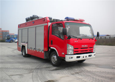 Professional 3 Seats Light Rescue Fire Trucks 139kw With ISUZU Chassis