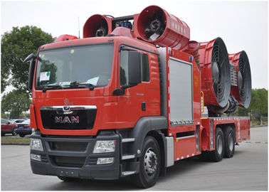 Powerful Custom Smoke Exhaust Fire Engine with Two Large Fans for Tunnel Rescue