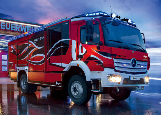 PLC Control 3000LPM 4x4 Drive Airport Rapid Fire Truck