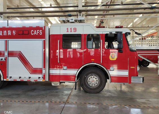 Gasoline 4x2 Drive Cab Rescue Fire Fighting Truck 96km/H