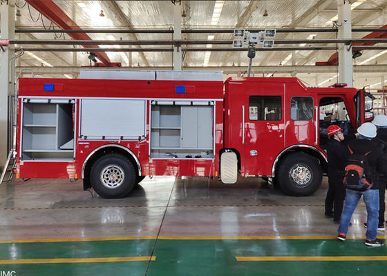6 Seats 4x2 Drive Rescue Fire Truck With 4600mm Wheelbase