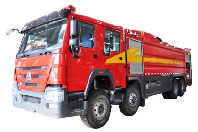 Heavy Duty Large Volume 6x4 Drive Water Tender Fire Truck With 80l/S Fire Turret