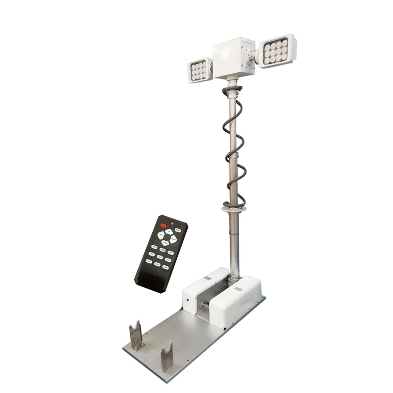 3.5M Vehicle Mounted Mobile Emergency LED Light Tower For Fire Truck