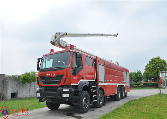 Heavy Duty 8 x 4 Driving Aerial Water Tower Fire Truck with 25m Working Height