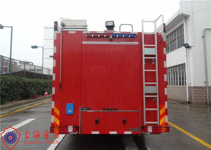 High Capacity Pumper Stainless Steel Water Tanker Fire Trucks Power 265KW