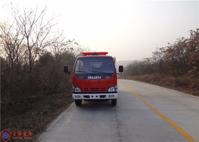 Strobe Lights Installed Water Tanker Fire Truck With Hydraulic Control Clutch