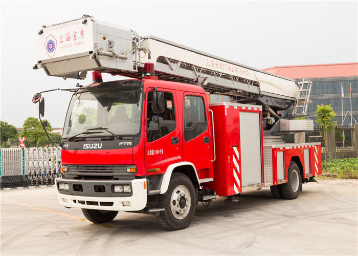 4x2  Drive Four Door Structure Aerial Work Platform Truck with 30M  Ladder