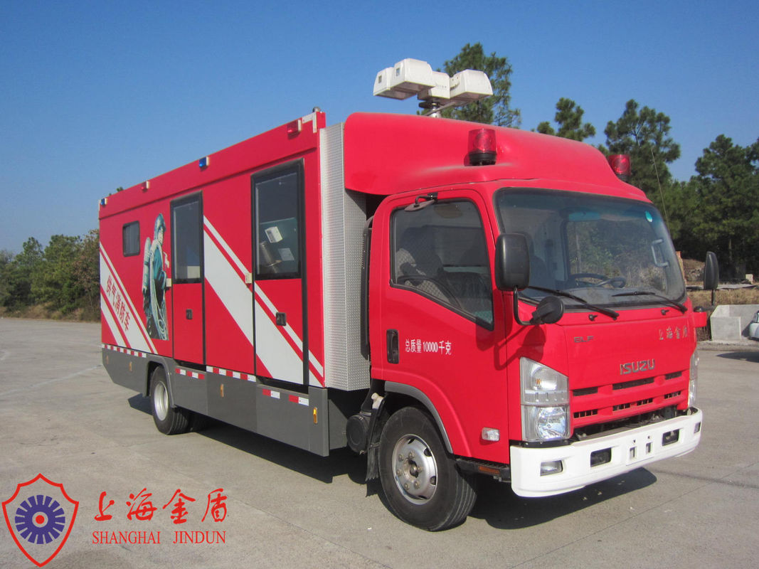ISUZU Chassis Three Seats Gas Supply Fire Truck with 15KW Air Compressor