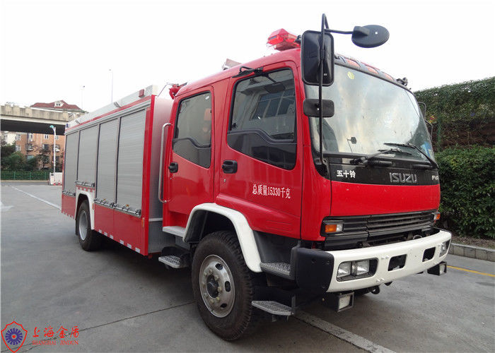 ISUZU Chassis Commercial Fire Truck with Dry Powder For Petrochemical Enterprises