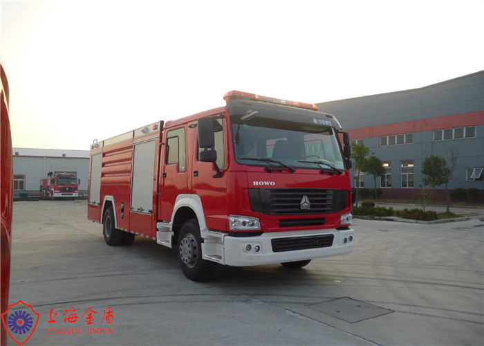 Condition New Six Seats Commercial Firefighter Truck with Roller Shutter Locker