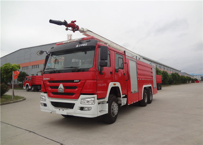 6x4 Drive 20 Meters Water Tower Fire Truck With Two-fold Waterway Boom