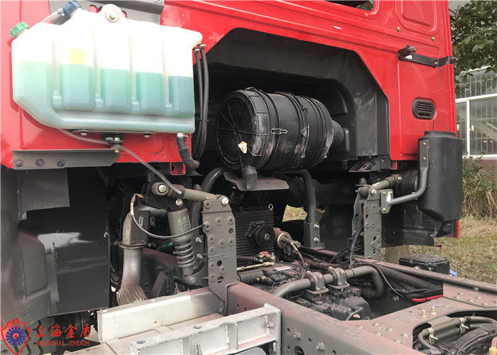 6x4 Drive Foam Fire Truck With Flat Top Metal Forward Turnover Cab Foam 2000kg