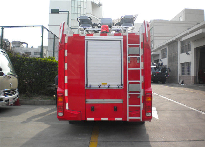 4x2 Driving Light Rescue Fire Trucks with Lifting Light System and 50kw Generator