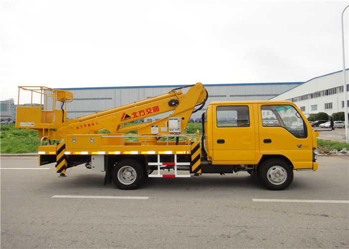 KaiFan Aerial Work Platform , Three Section 14M Telescopic Boom Work Platform