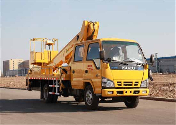 6475kg Weight 4x2 Drive KaiFan Aerial Work Platform Truck 18M Telescopic Boom