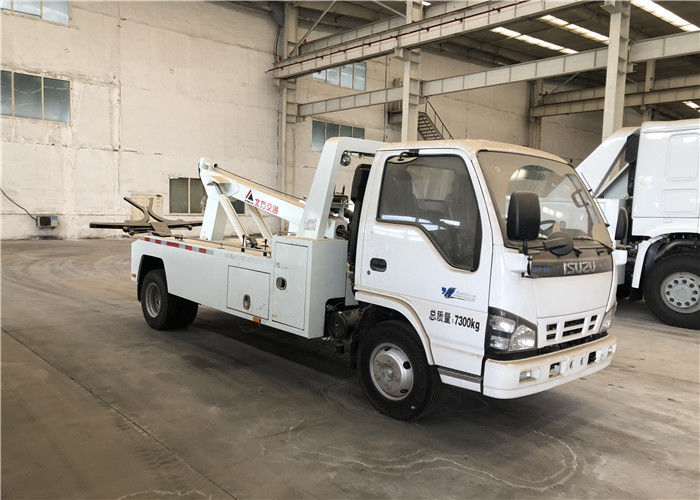 ISUZU Chassis 3-4 ton's Winch Road Wrecker Truck with 4200×2300mm Flatbed