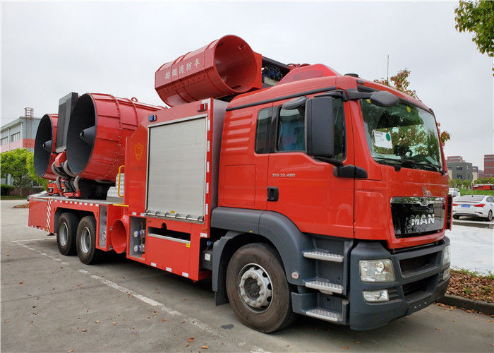 353 Kw 6×4 Drive Large-flow Air Supply & Smock Exhaust Fire Fighting Truck
