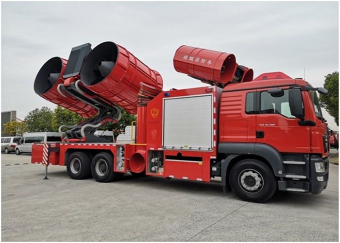 Super-large Smoke Exhaust and Dust Removal Fire Fighting Truck 6*4 Drive 28 Tons