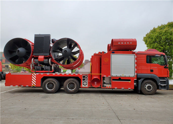 Super-large Smoke Exhaust and Dust Removal Fire Fighting Truck 6*4 Drive 28 Tons