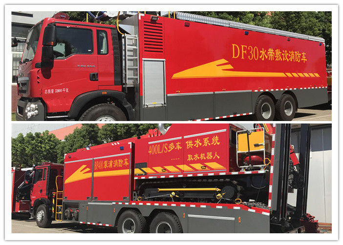 Fire Fighting Emergency Rescue Vehicle With Flood Drainage System Diesel Fuel