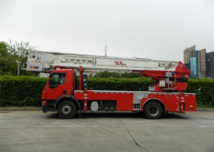 CCC 4745mm Wheelbase 4×2 Drive 32m Height Aerial Ladder Platform Fire Truck