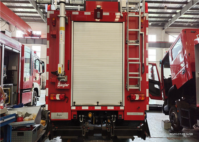 12250kg Six Cylinder 2400r/Min Fire Pumper Truck, Emergency Rescue Vehicle