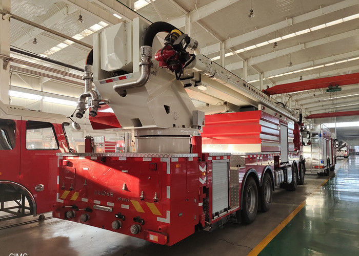 Heavy Duty 368KW 8X4 Drive Water Tower Fire Truck with 25 Meters Two Folding Boom