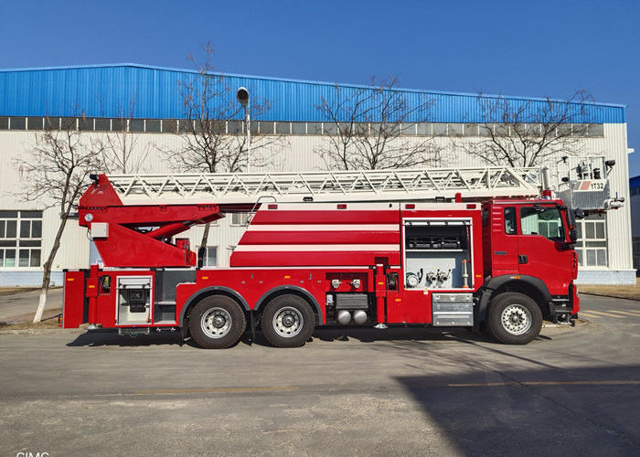 Single Cab 6×4 Drive Aerial Ladder Fire Vehicle with 22.3m Scaling Ladder