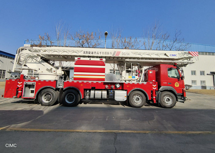 Shanghai Jindun Hydraulic Fire Department Ladder Truck Single Cab