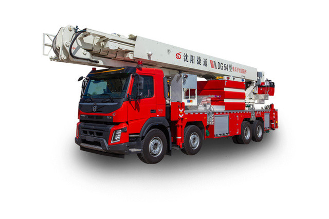 Shanghai Jindun Aerial Hydraulic Platform Fire Truck , 44m Height