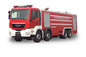 Shanghai Jindun Manual 10 Forward Gear Water Tanker Fire Truck 85km/h