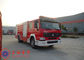 Max Speed 90KM/H Tanker Fire Truck , Heavy Rescue Fire Truck Wheelbase 4600mm