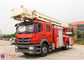 Shanghai Jindun V Type 6 Cylinder 300L Aerial Ladder Fire Truck with Middle Cool Engine