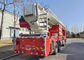 Full Extension 30m Aerial Ladder CCC 4 Sections Aerial Work Platform Fire Rescue Vehicles